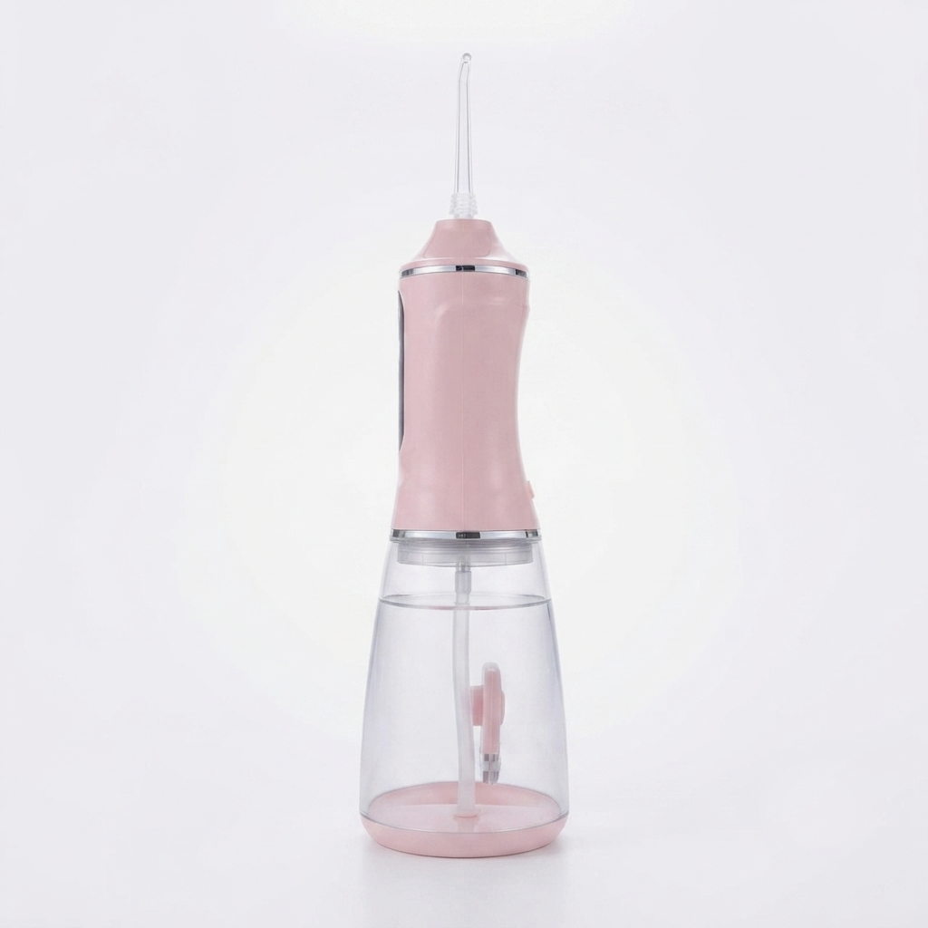 Irrigador bucal portátil profesional con limpiador de lengua, 300 ml.