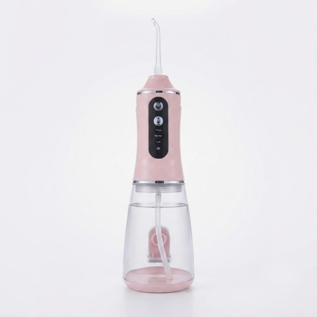 Irrigador bucal portátil profesional con limpiador de lengua, 300 ml.